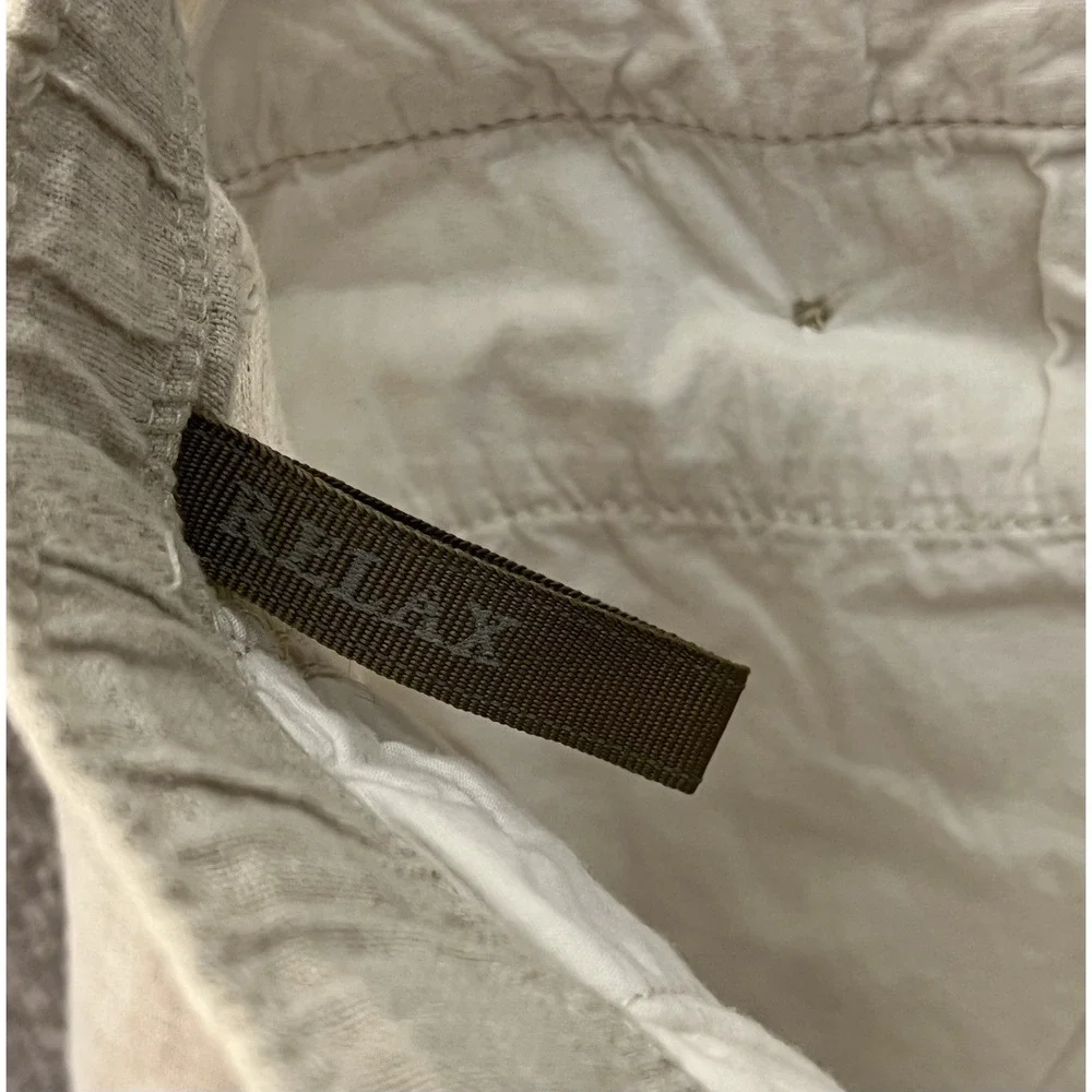 Tommy Bahama Relax Linen Cargo Pants Mens Size XXL Beige Straight Leg Pockets